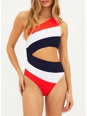 BEACH RIOT Joyce One Piece in Liberty Colorblock Size M